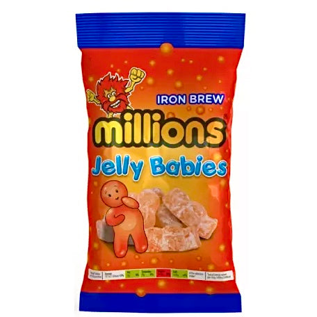 MILLIONS Iron Brew Jelly Babies 180g