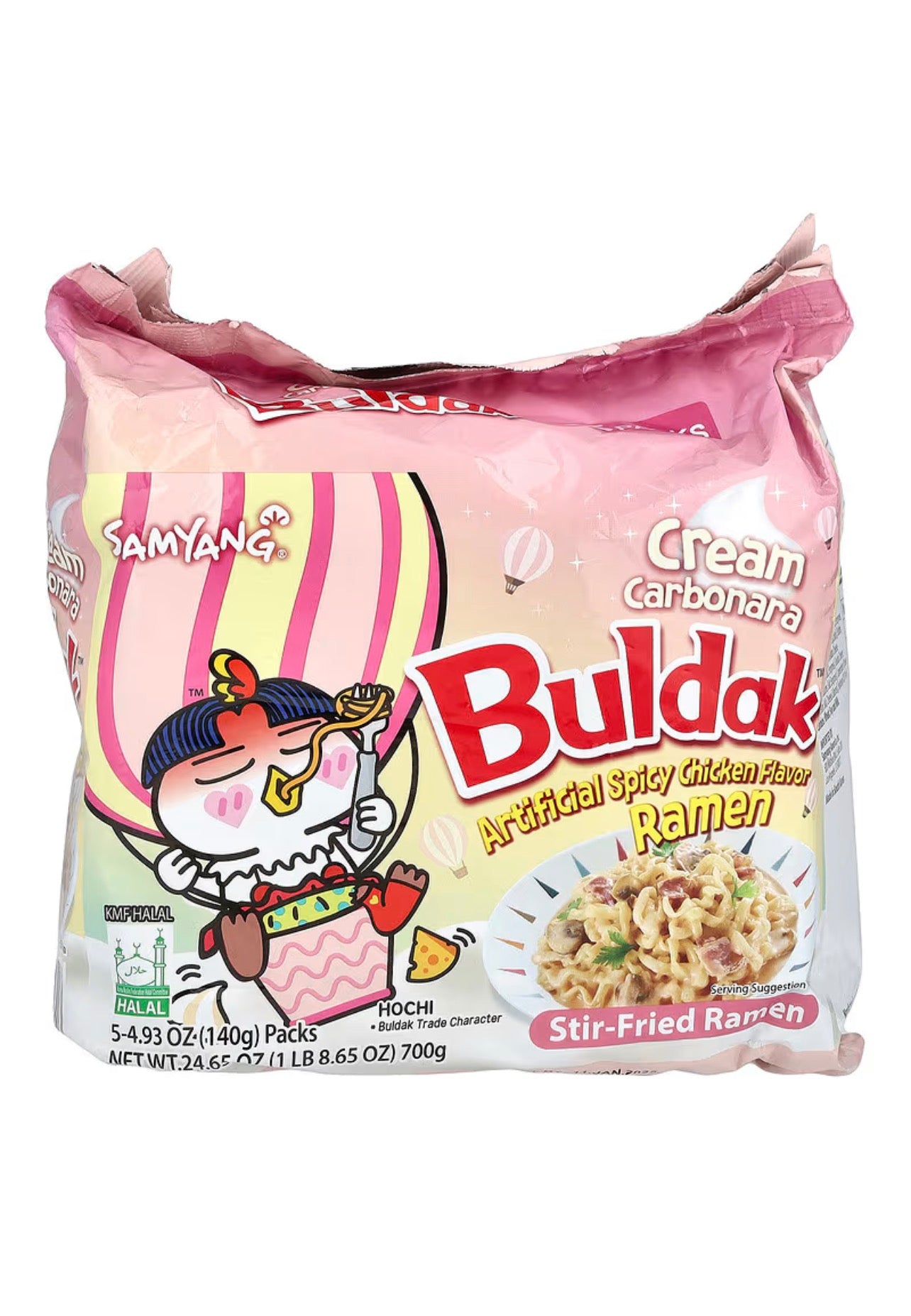 SAMYANG Buldak Cream Carbonara Ramen (140g X 5)