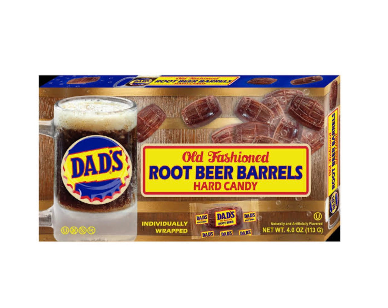 Dads Old Fashioned Root Beer Barrels 113g