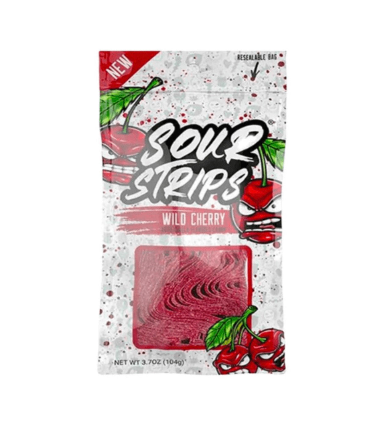 Sour Strips Wild Cherry 96g