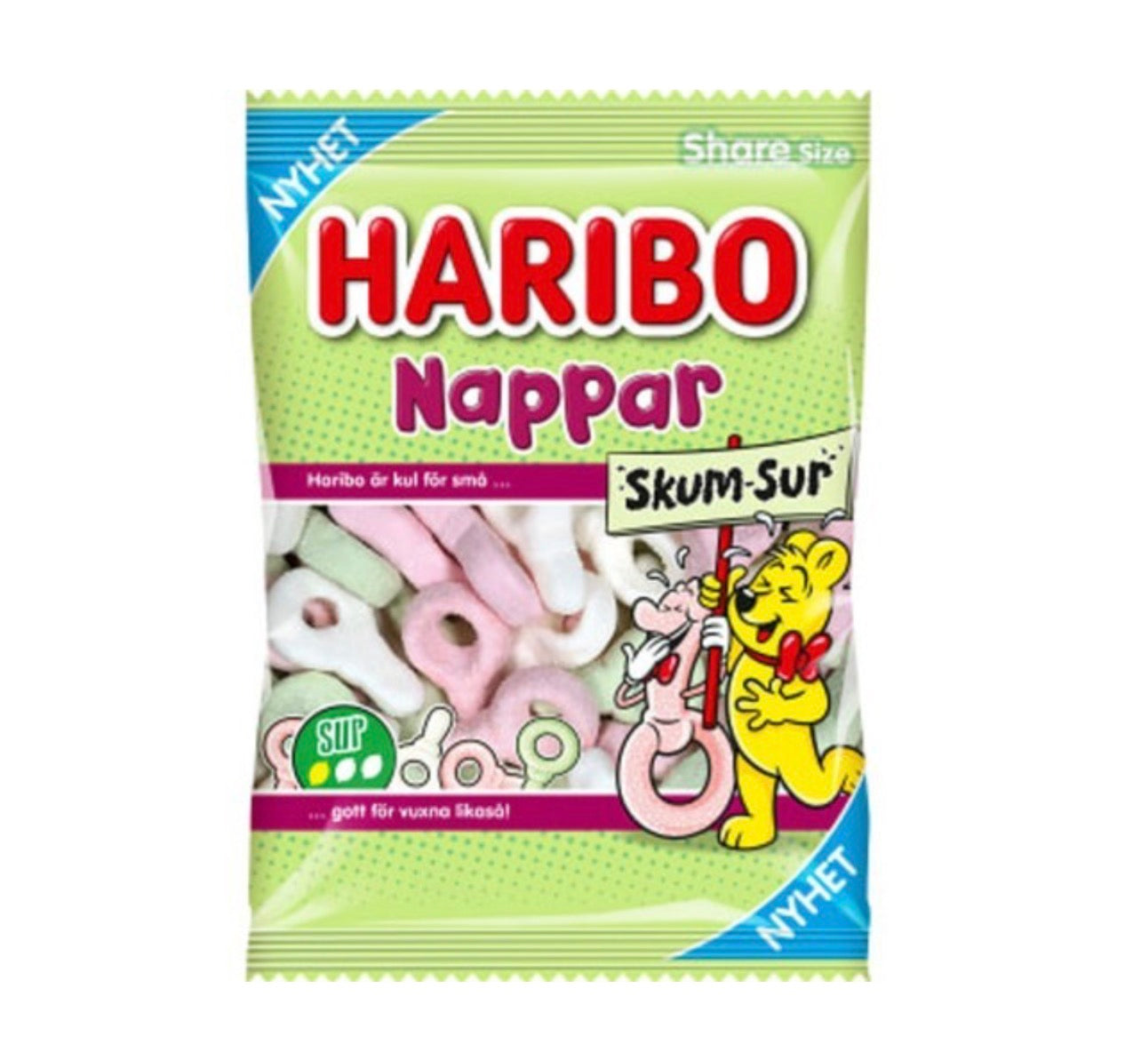 Haribo Nappar Skum-Sur 120g