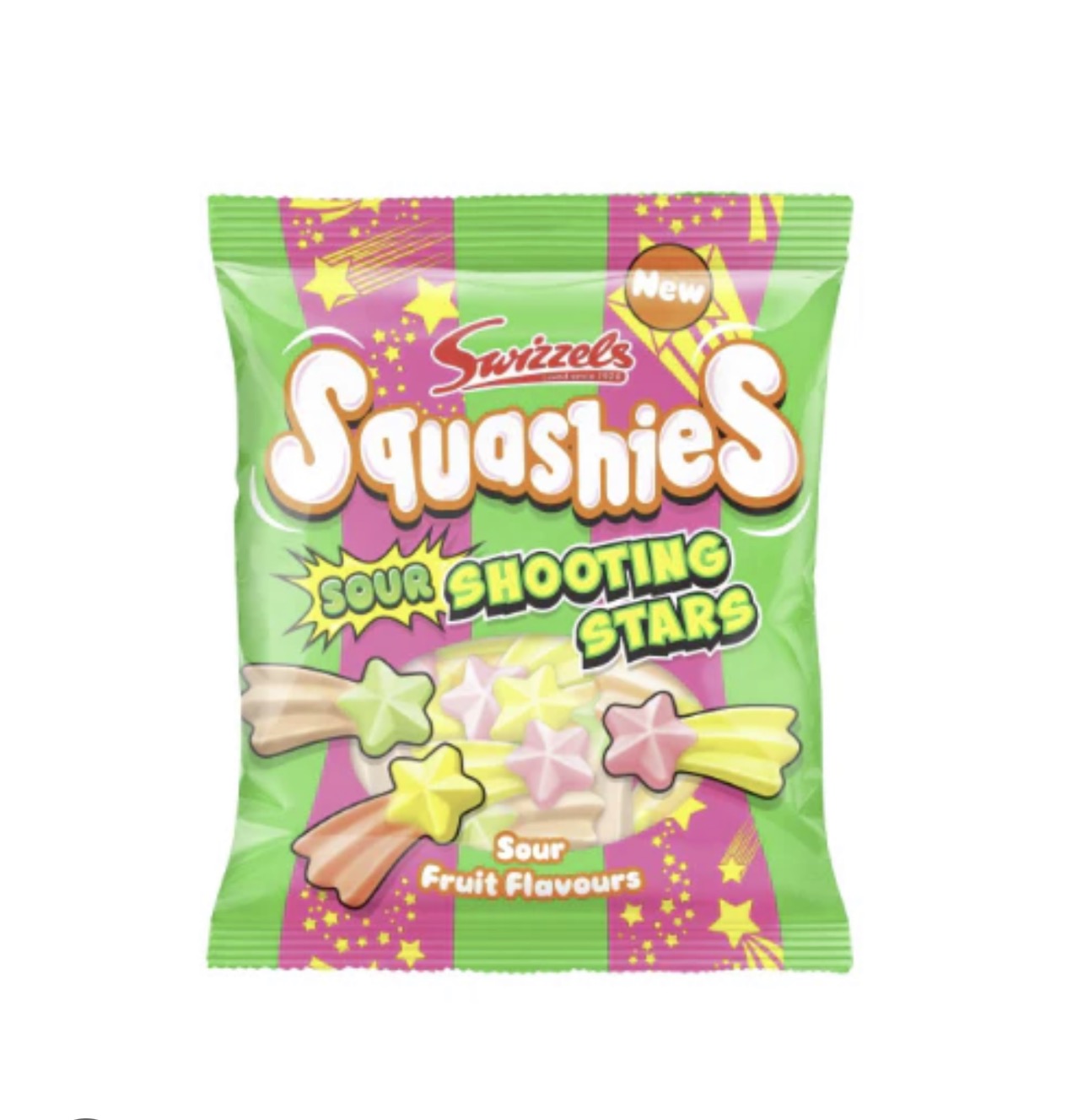 UK Squashies Sour Shooting Stars 100g