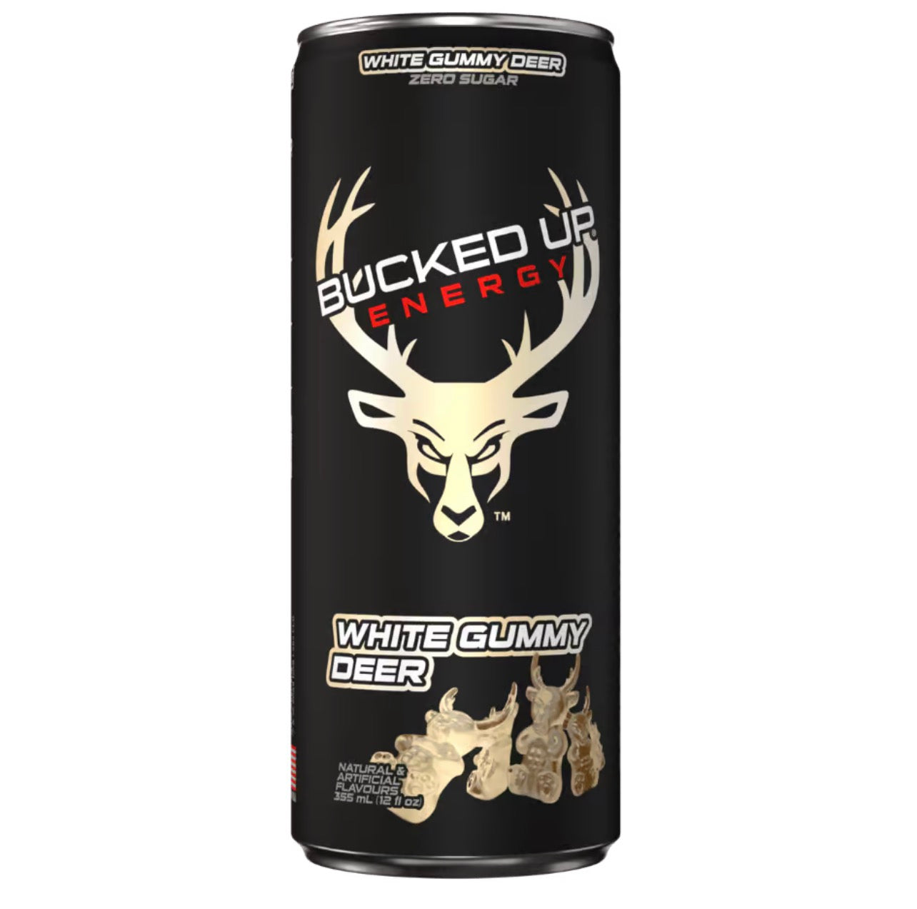 Bucked Up Energy White Gummy Bear 355ml