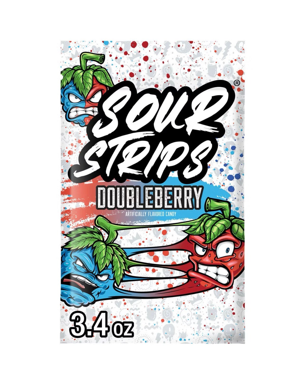 Sour Strips Doubleberry 96g