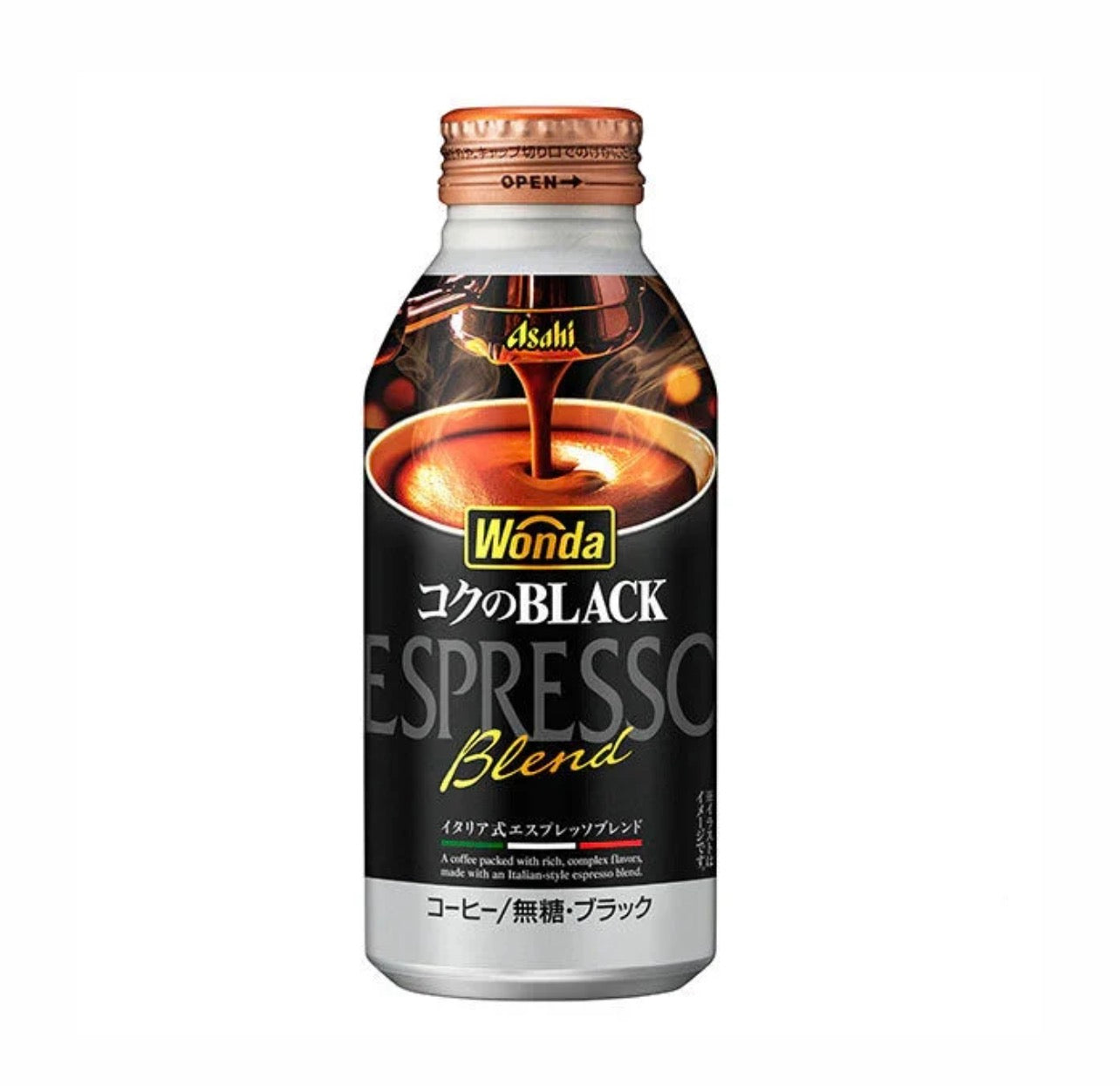 ASAHI Wonda Black Espresso Blend Coffee 400ml