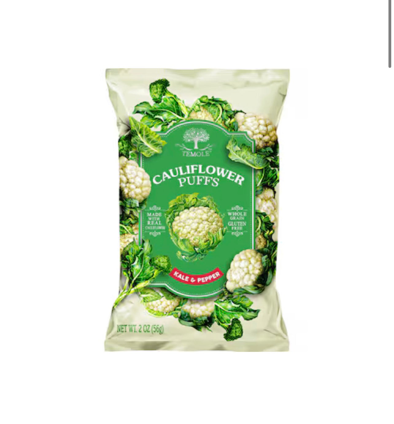 Temole Cauliflower Puffs Kale Pepper 56g