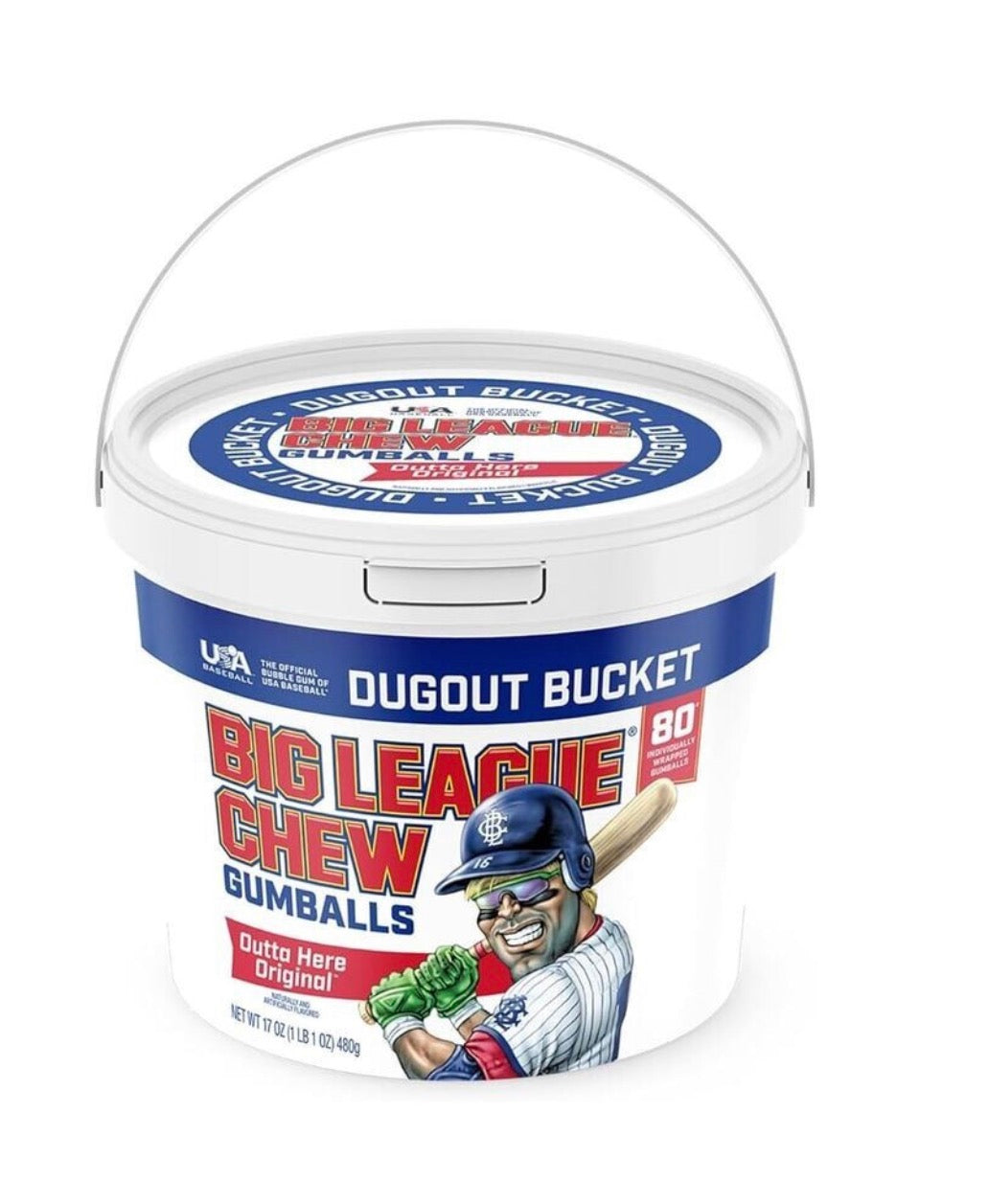 Big League Chew Gumballs Bucket Original 421g