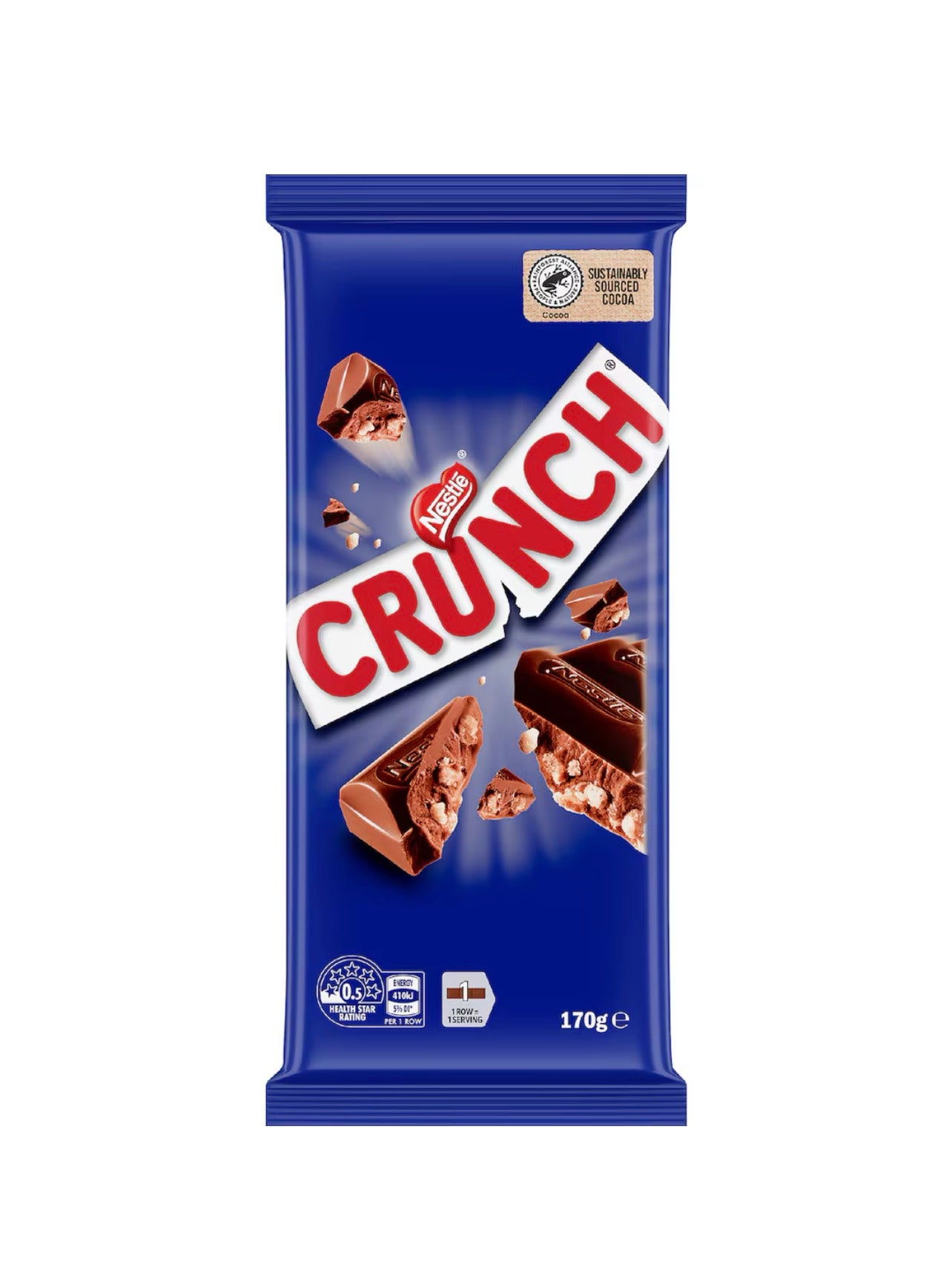 Nestle Crunch Milk Chocolate Block 170g