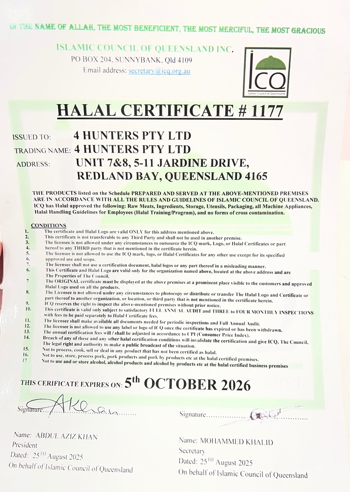 4 Hunters Chili & Garlic 100g