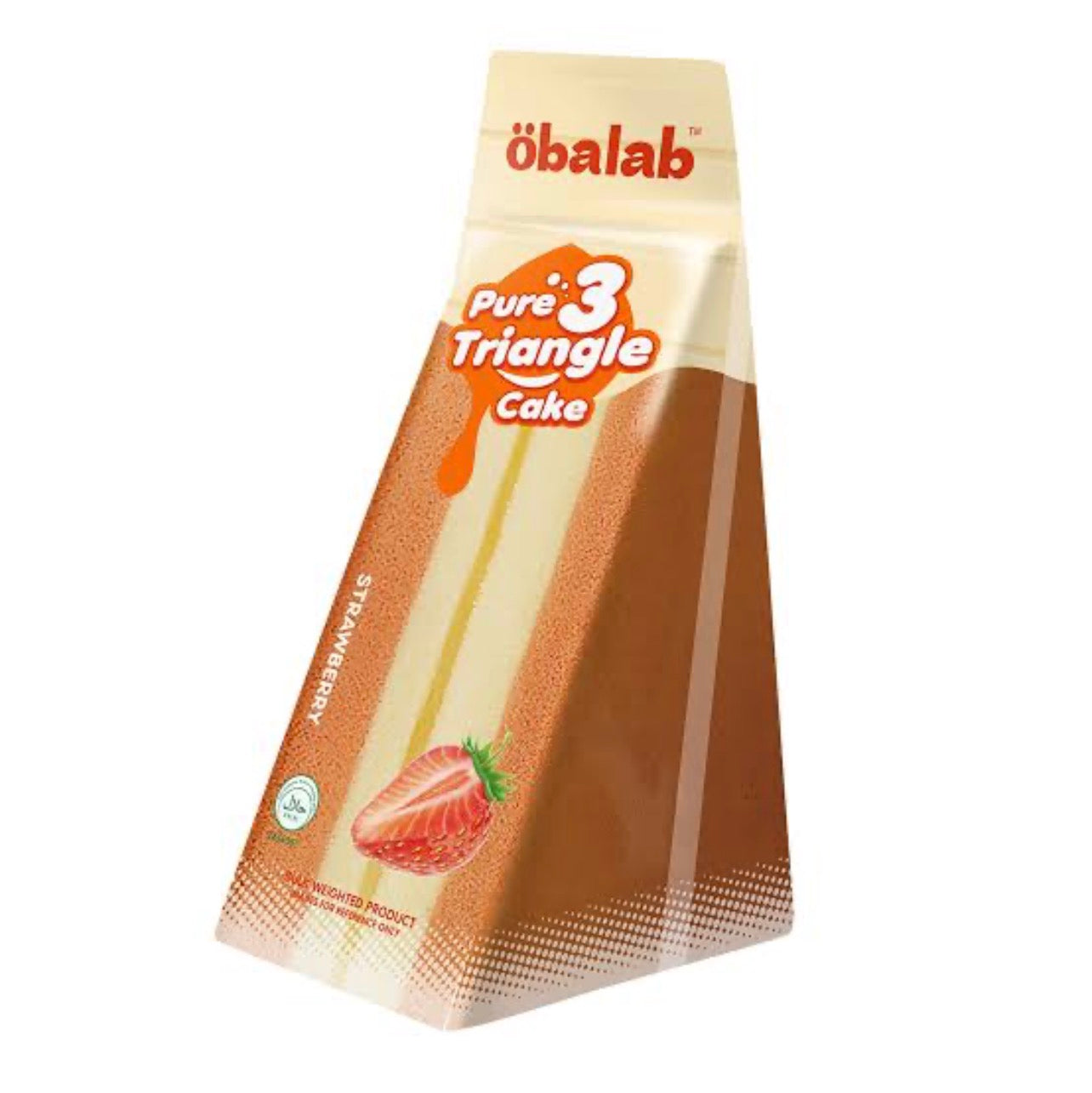 Olab Cake 3 Triangle Strawberry 80g