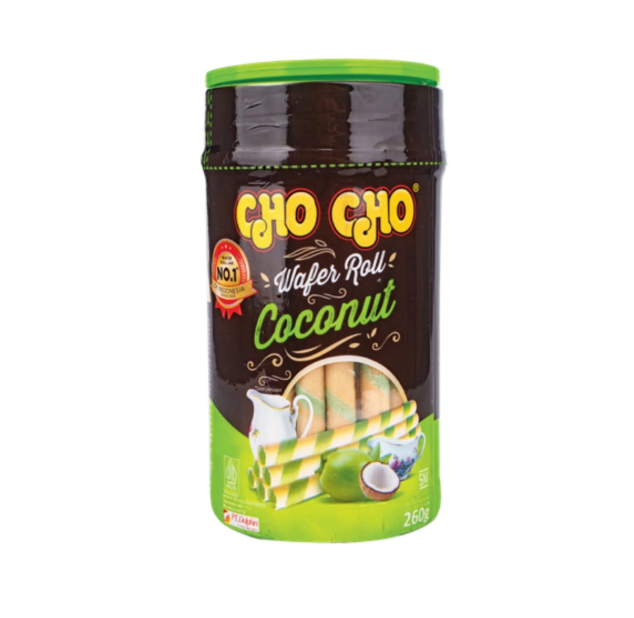 Cho Cho Wafer Roll Coconut 260g
