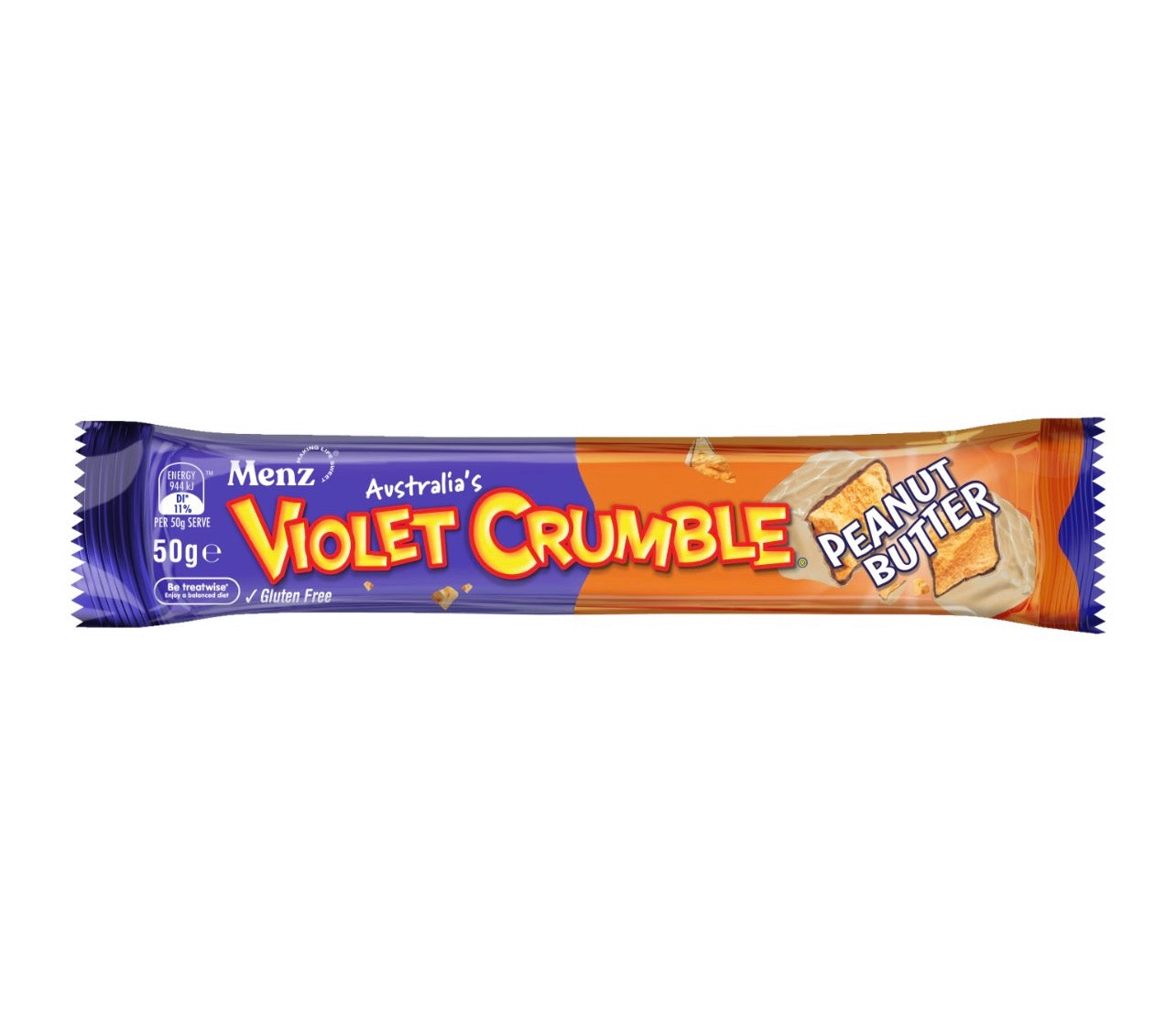 Violet Crumble Peanut Butter Bar 50g