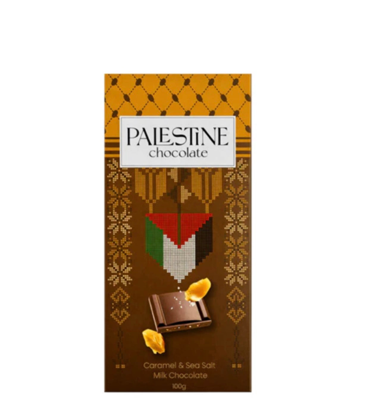 Palestine Chocolate Caramel & Sea Salt Milk Chocolate 100g