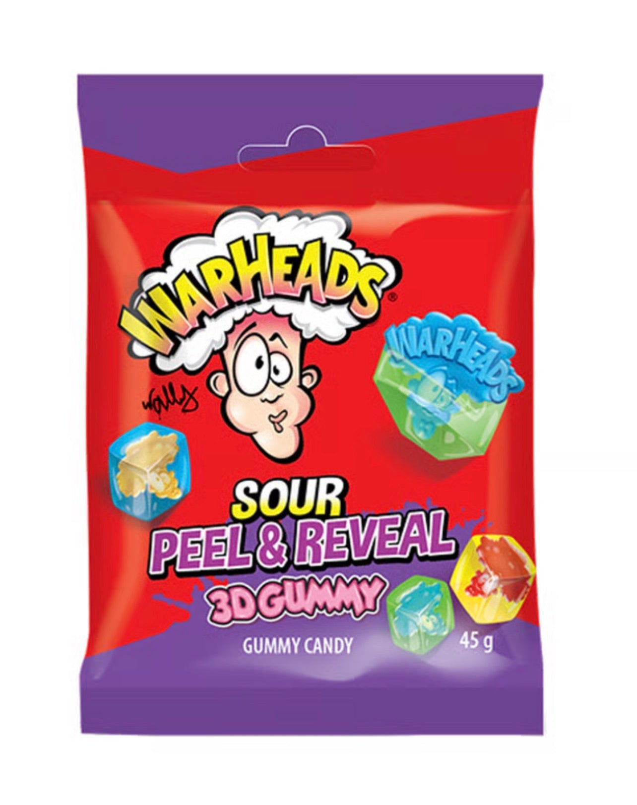 Warheads Sour Peel & Reveal 3D Gummy 150g