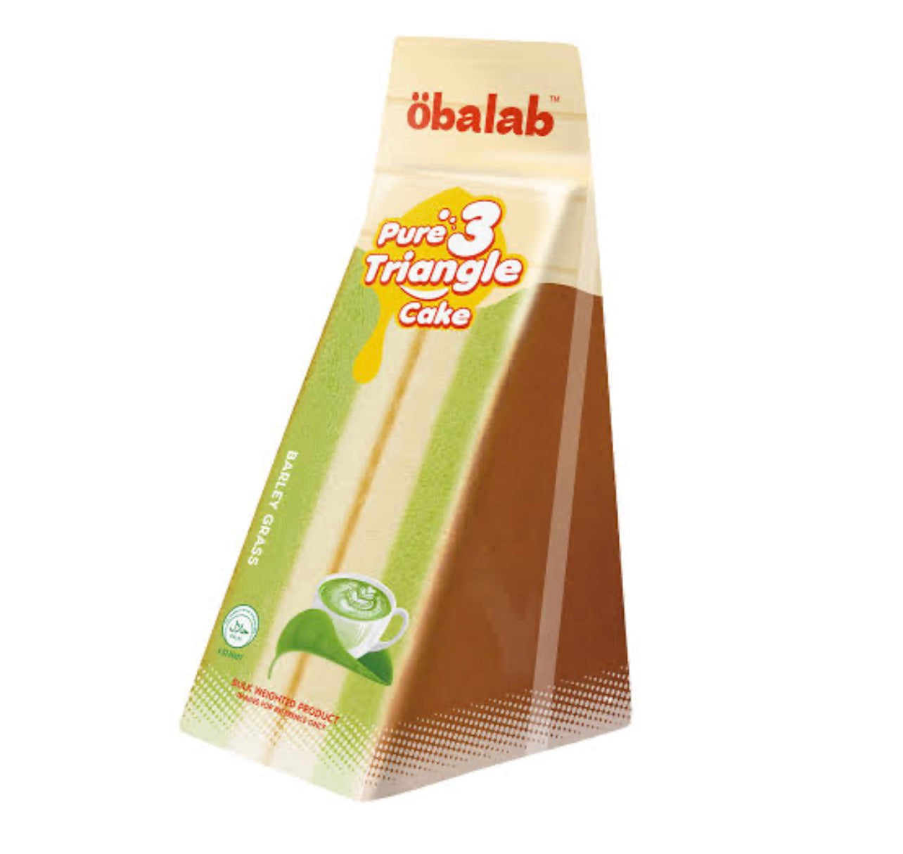 Olab 3 Triangle Cake Barley Grass 80g