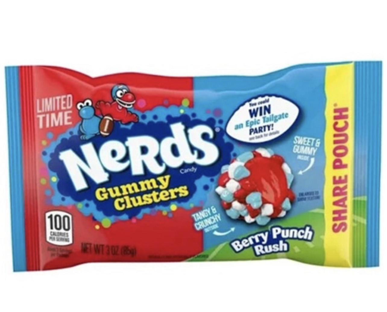 Nerds Gummy Cluster Berry Punch Rush 85g