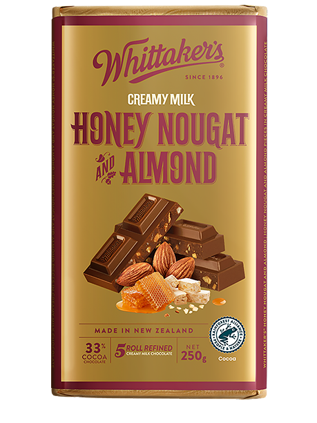 WHITTAKER'S Honey Nougat and Almond 250g