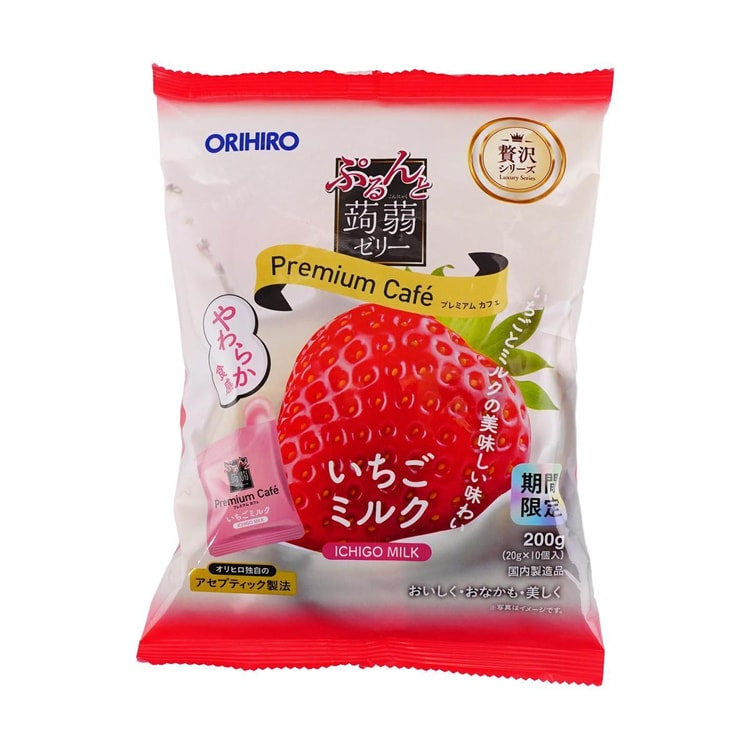 Orihiro Purunto Konjac Jelly Cafe Strawberry Milk 200g