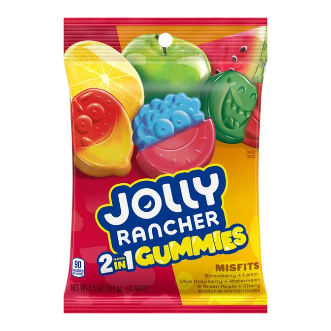 JOLLY RANCHER Gummies Misfits 2 in 1 184g