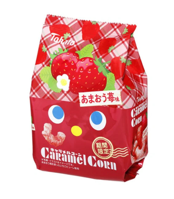 Tohato Caramel Corn Strawberry 70g