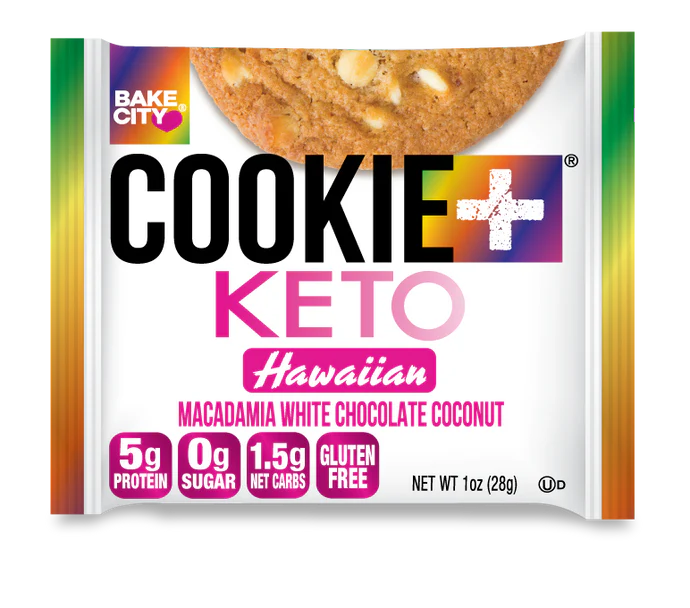 Cookie + Keto Hawaiian Macadamia White Chocolate Coconut 28g