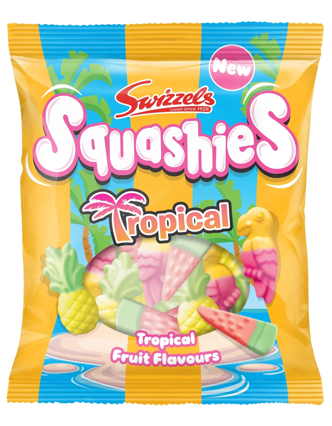 UK Squashies Tropical Fruits 100g