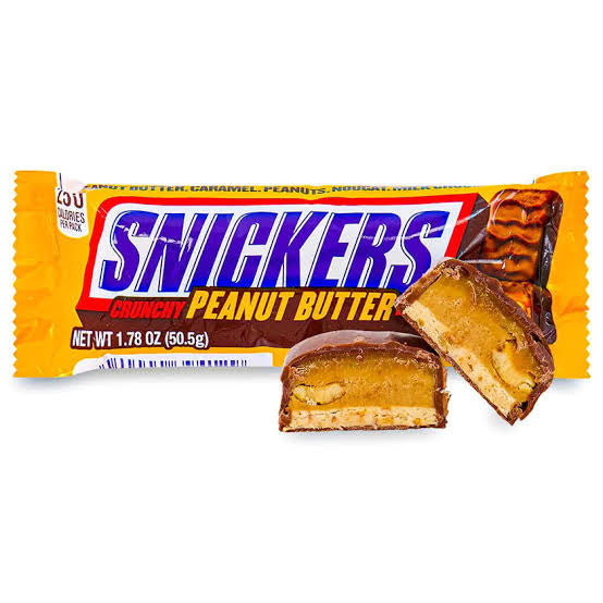 Snickers Crunchy Peanut Butter 50.5g bb 7 month