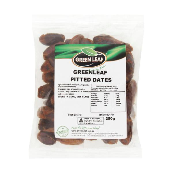 Green Leaf Pitted Dates 250g