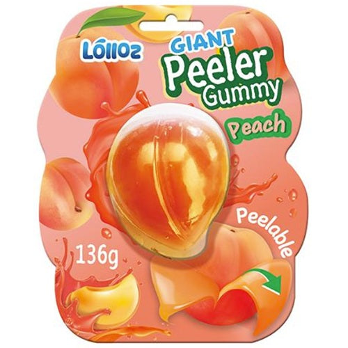 Lolloz Giant Peeler Gummy Peach 136g