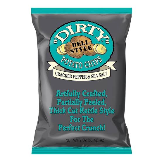 DIRTY POTATO CHIPS Cracked Pepper and Sea Salt 56.7g