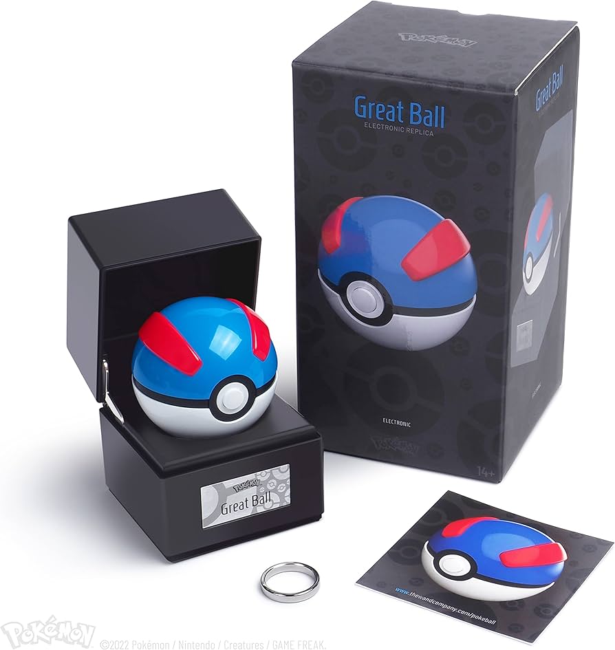Pokemon Great Ball 1:1 Scale Life Sized Die Cast Prop Replica