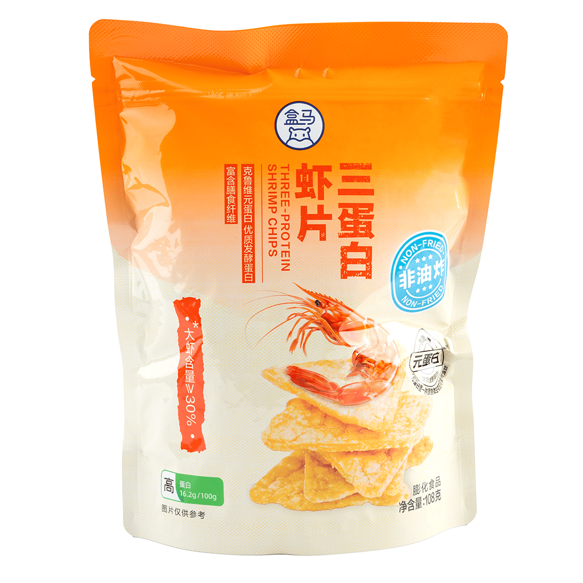 Three Protein Shrimp Chips 108g