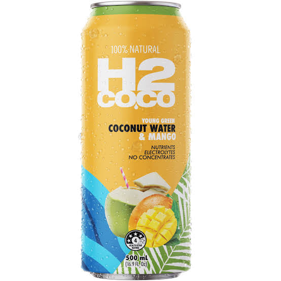 H2 Coco Coconut Water Mango 500ml