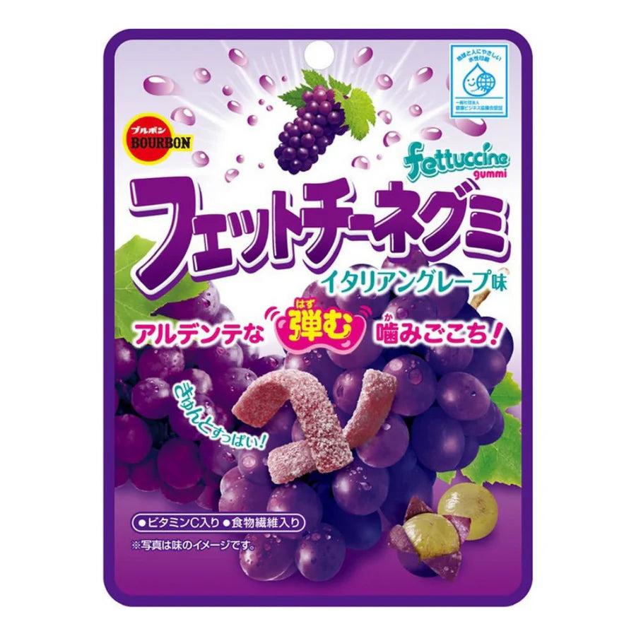 Bourbon Fettuccine Gummy Grape 50g
