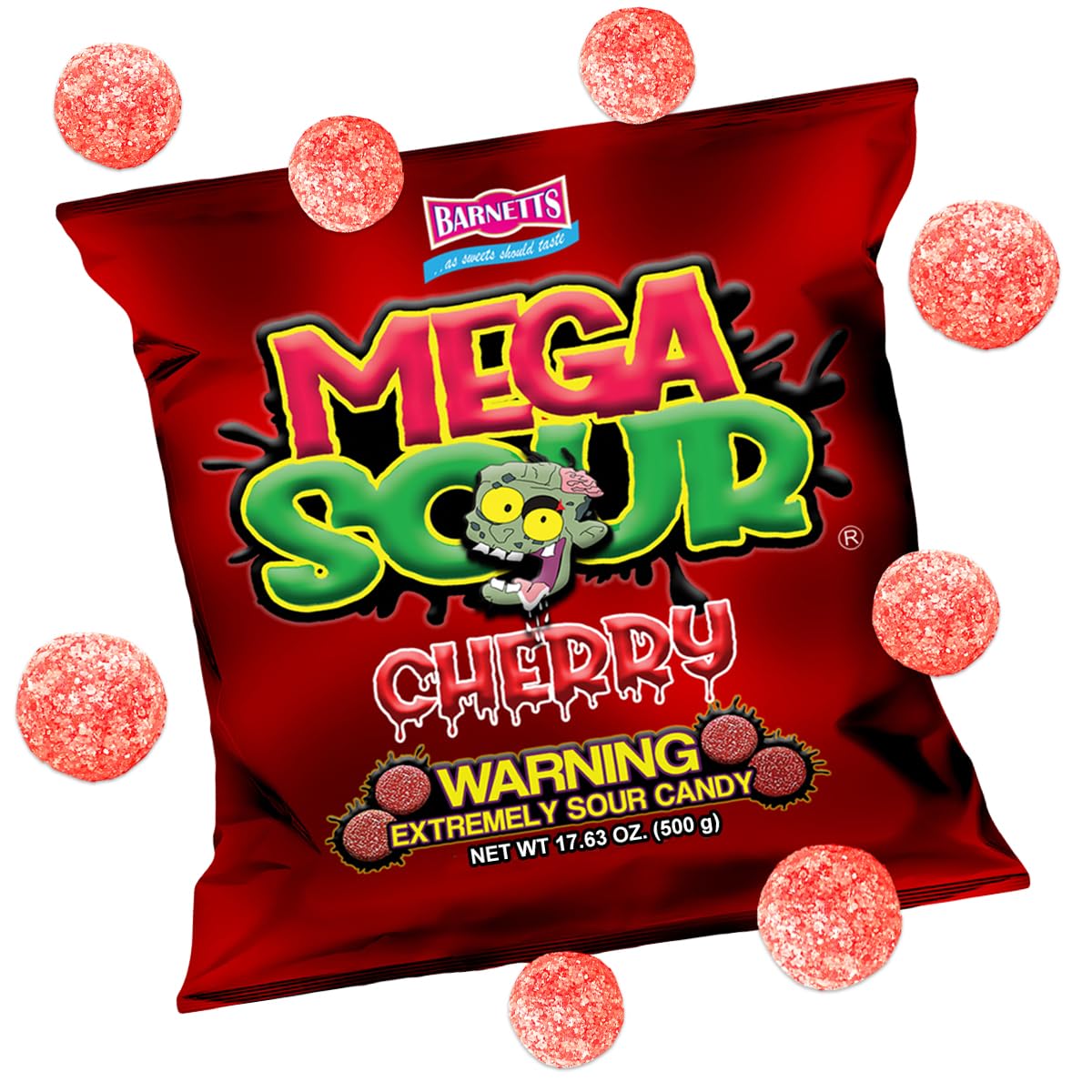 Barnetts Mega Sour Cherry 104g