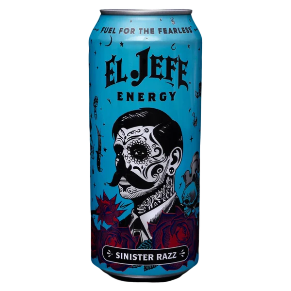 El Jefe Sinister Razz Energy Drink 473ml