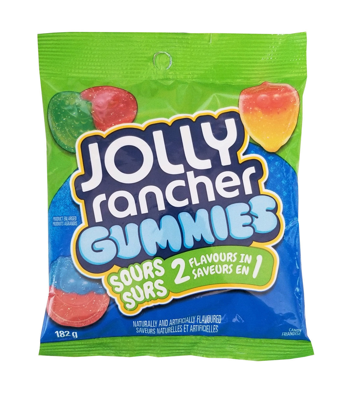 JOLLY RANCHER GUMMIES SOURS SURS 2 IN 1 182g