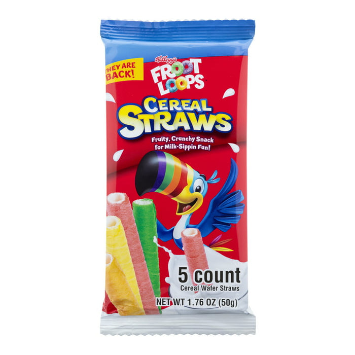 KELLOGG'S FROOT LOOPS CEREAL STRAWS 50g