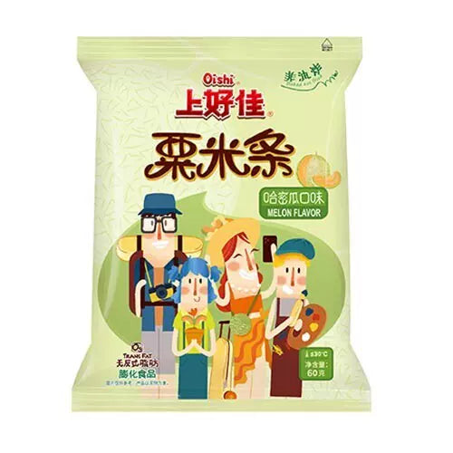 OISHI Corn Curls Melon Flavour 70g