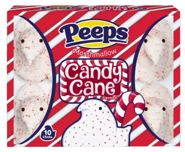 Candy Cane Peeps 10 chics 85g