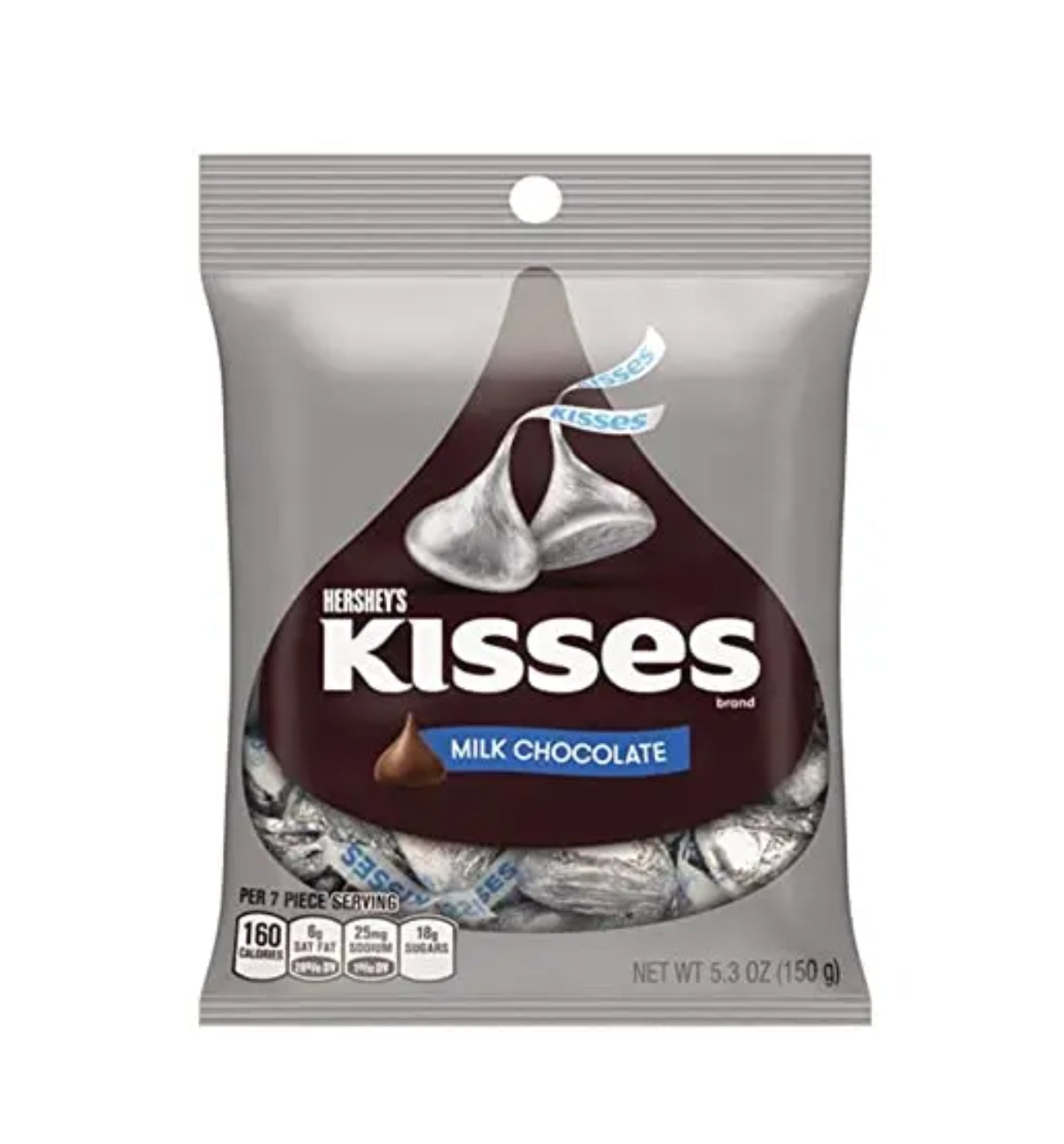 HERSHEY'S KISSES MILK CHOCOLATE BAG 150G