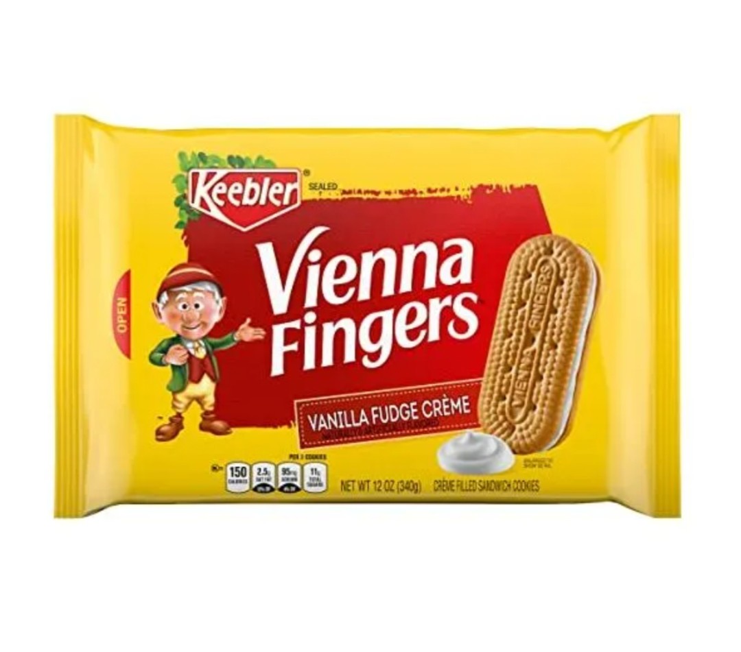 KEEBLER Vienna Fingers Vanilla Fudge Creme 340g