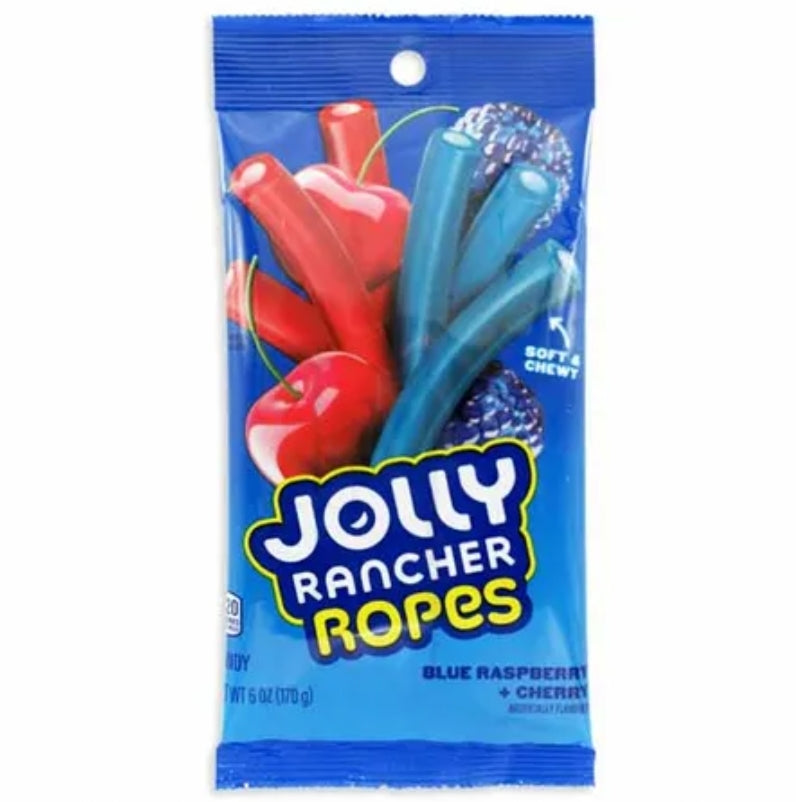 JOLLY RANCHER Ropes Blue Raspberry and Cherry 170g