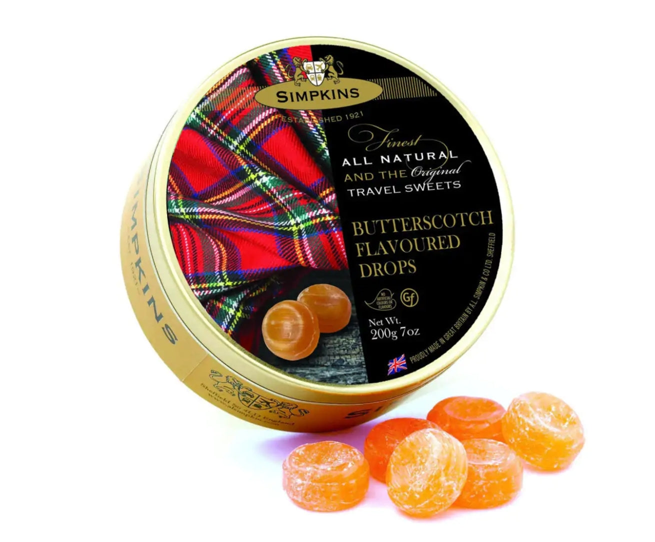 SIMPKINS Butterscotch Flavoured  Drops 200g