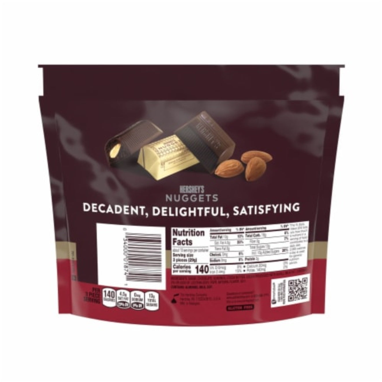 HERSHEY'S Nuggets Special Dark Almonds  Share Pack 286g