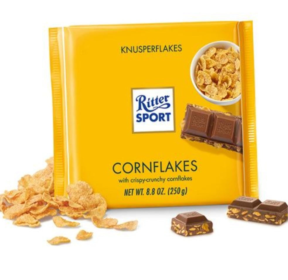 RITTER SPORT Milk Chocolate With Cornflakes 100g