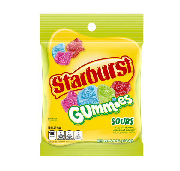 STARBURST GUMMIES SOURS 141G