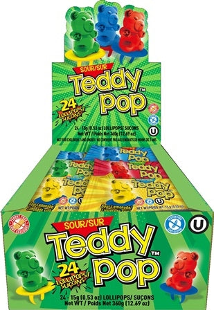 TEDDY POP Ring Lollipop sour