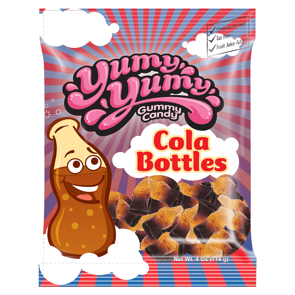 YUMMY YUMMY Gummy Candy Cola Bottles 114g