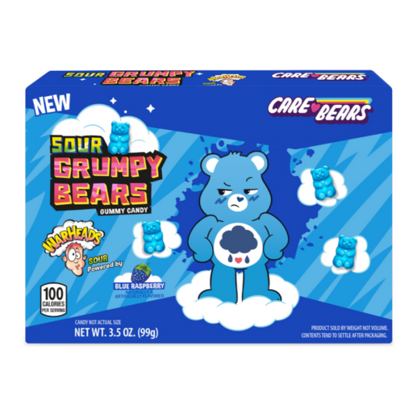 WARHEADS CARE BEARS SOUR GRUMPY BEARS 99g